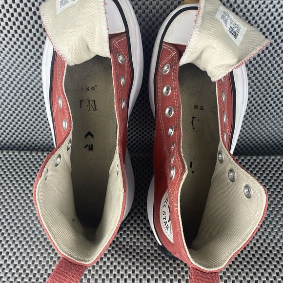 Converse Run Star Hike Platform High Top Sneakers Womens 6 Mens 4.5 Light Red - Picture 10 of 14